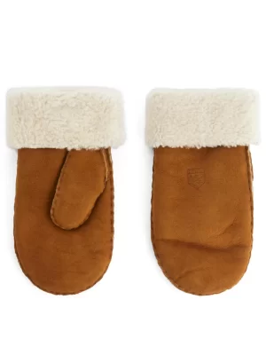 Bonnets Et Gants-ARKET Moufles en peau de mouton Hestra Marron