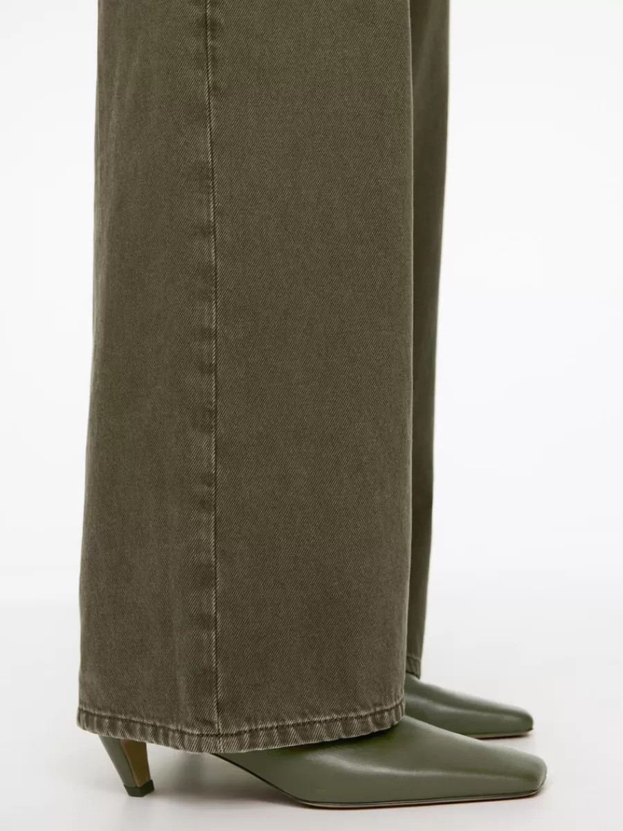 Toutes Les Chaussures-ARKET Mules en cuir à talons Vert kaki