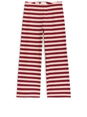 Pantalons Et Shorts | Pantalons-ARKET Pantalon côtelé en coton Bordeaux/Rose