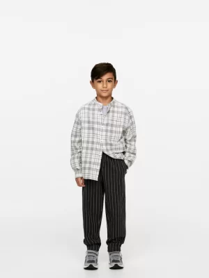 Pantalons | Pantalons-ARKET Pantalon de survêtement en coton à rayures Noir délavé