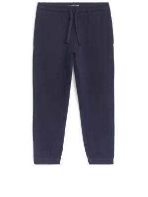Pantalons | Pantalons-ARKET Pantalon de survêtement en tissu éponge Bleu foncé