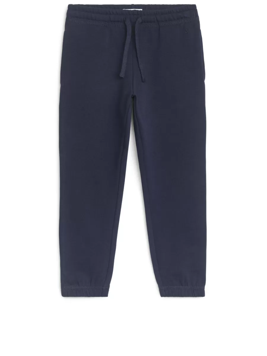 Pantalons | Pantalons-ARKET Pantalon de survêtement en tissu éponge Bleu foncé