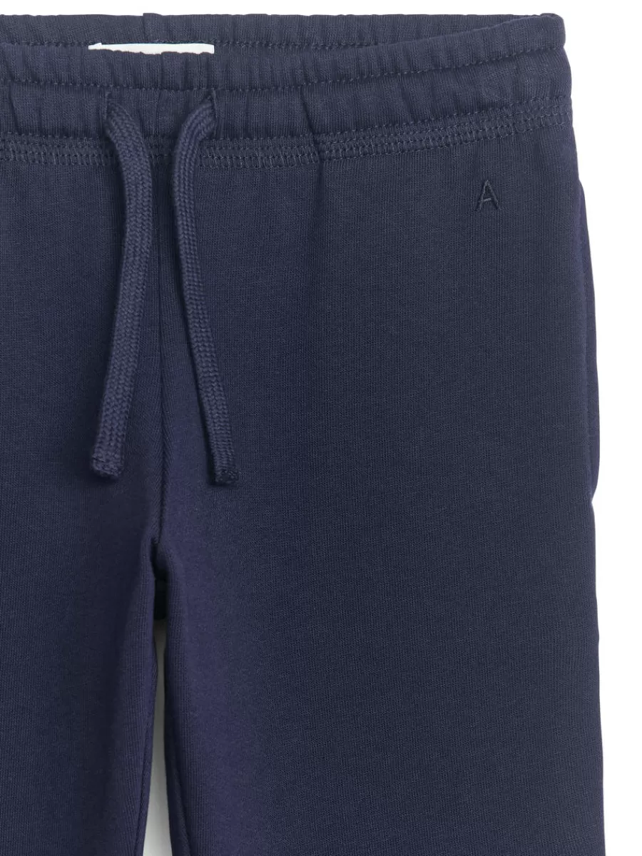 Pantalons | Pantalons-ARKET Pantalon de survêtement en tissu éponge Bleu foncé
