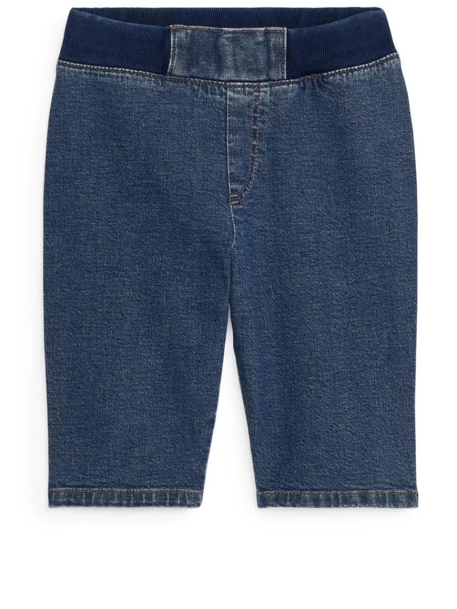 Bas-ARKET Pantalon en denim extensible Bleu foncé