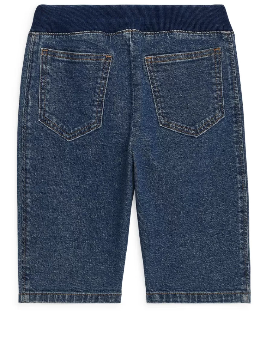 Bas-ARKET Pantalon en denim extensible Bleu foncé