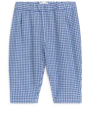 Bas-ARKET Pantalon en flanelle de coton Blanc/Bleu