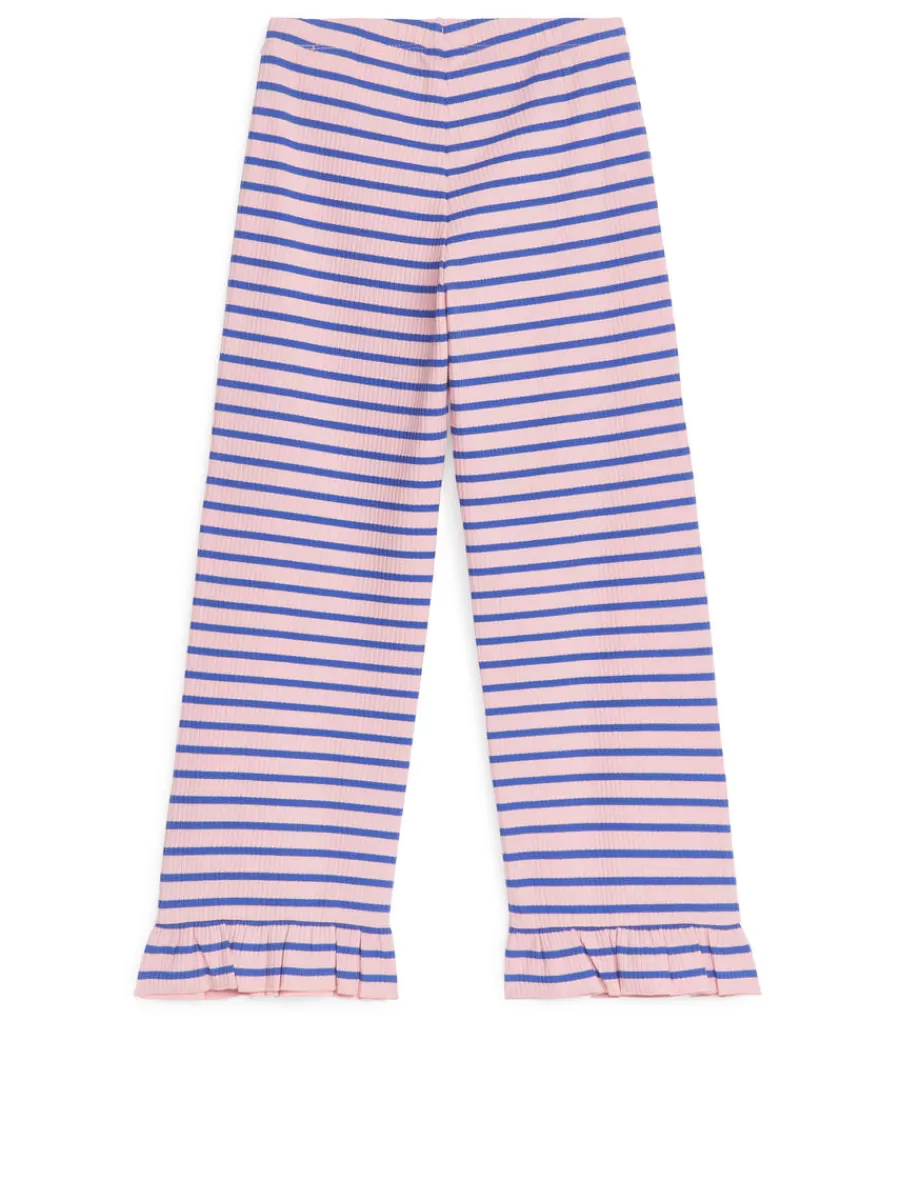 Pantalons Et Shorts | Pantalons-ARKET Pantalon en jersey à volants Rose/Bleu
