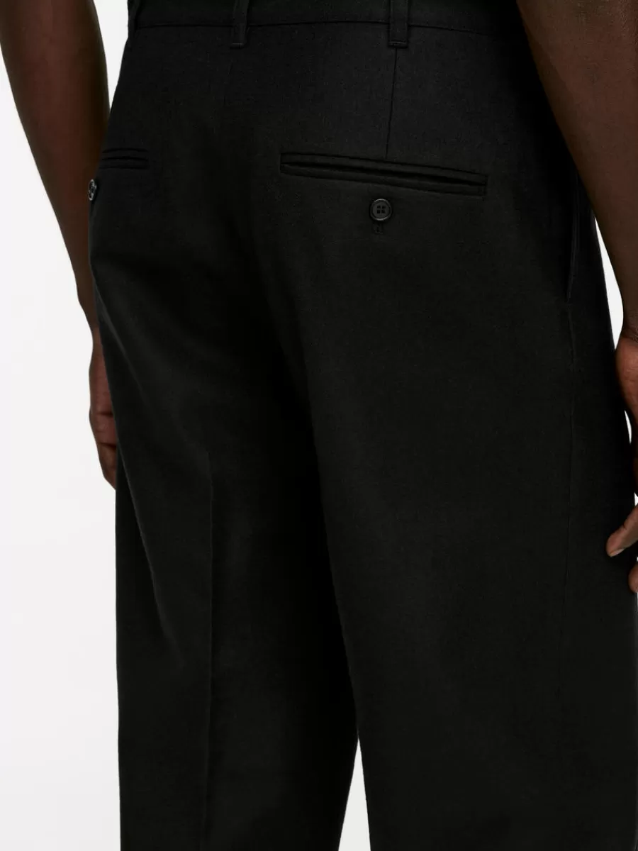 Pantalons-ARKET Pantalon en laine Noir