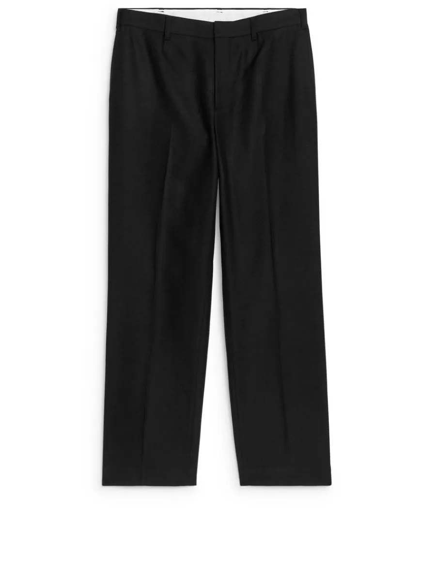 Pantalons-ARKET Pantalon en laine Noir