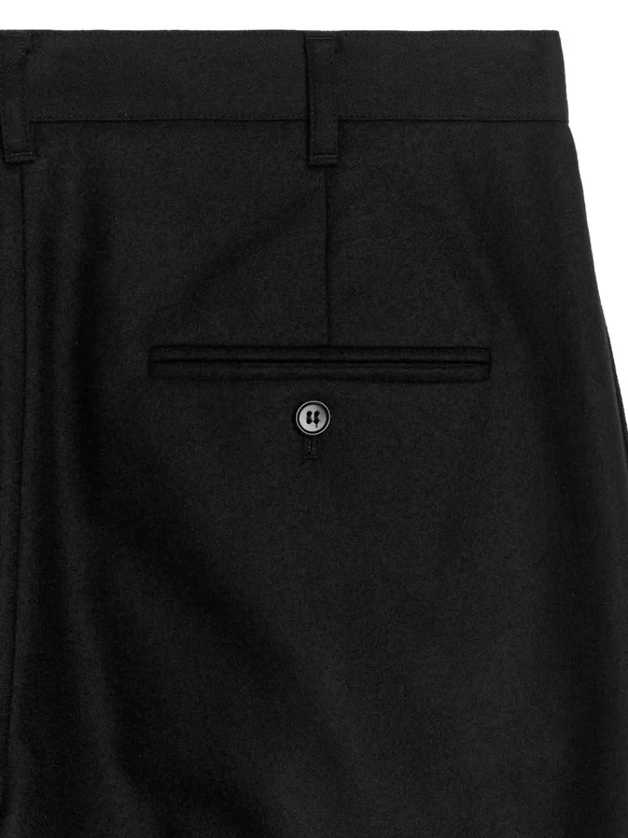 Pantalons-ARKET Pantalon en laine Noir