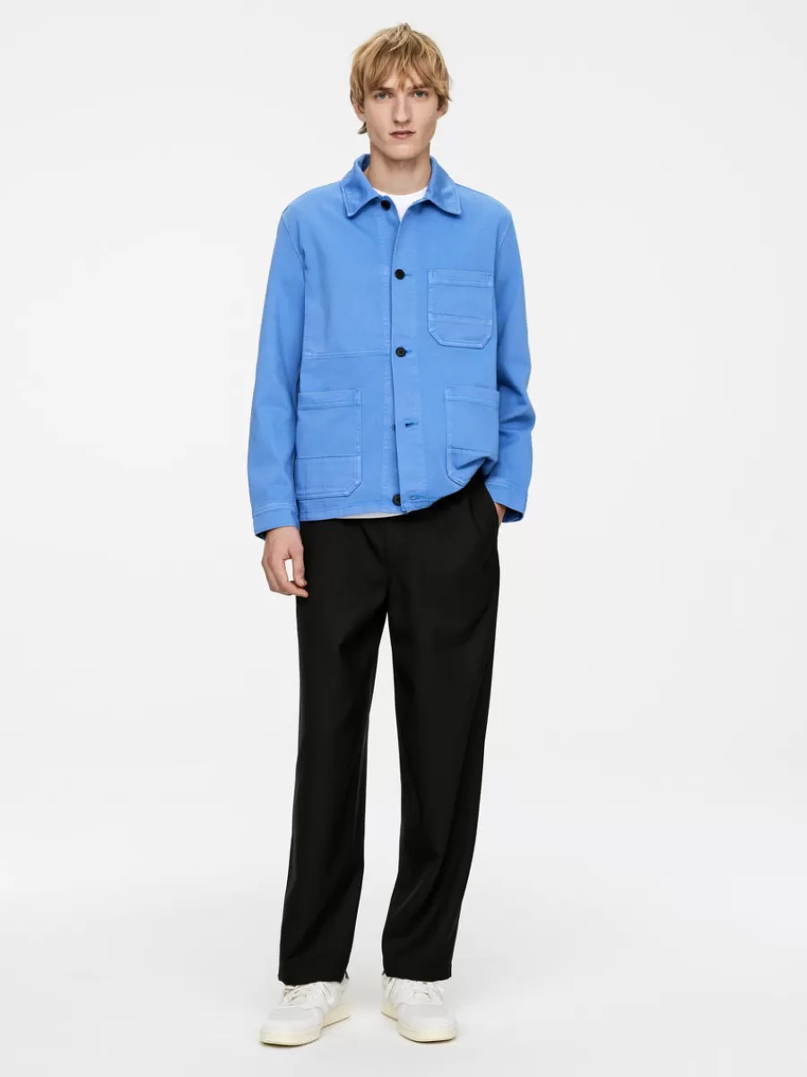 Costumes | Pantalons-ARKET Pantalon en laine nattée avec cordon de serrage Noir
