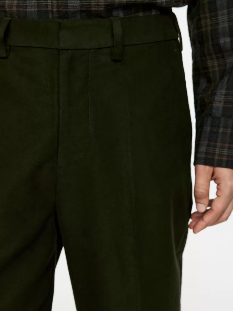 Pantalons-ARKET Pantalon en moleskine Vert foncé