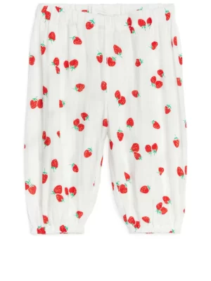 Bas-ARKET Pantalon en mousseline de coton Blanc