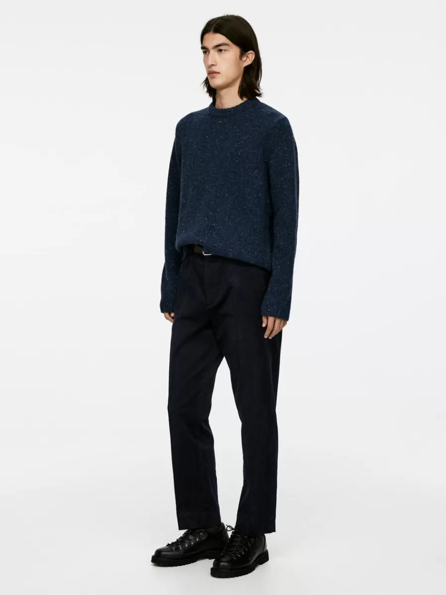 Costumes | Pantalons-ARKET Pantalon en velours côtelé Bleu foncé