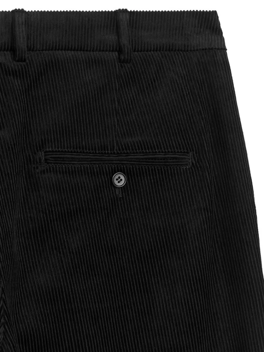 Costumes | Pantalons-ARKET Pantalon en velours côtelé Noir