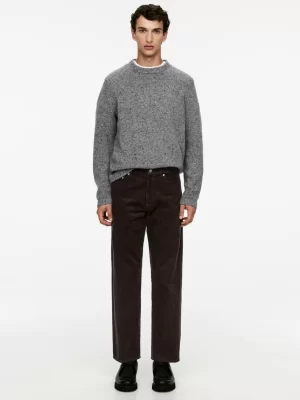 Pantalons-ARKET Pantalon en velours côtelé AMPLE Marron