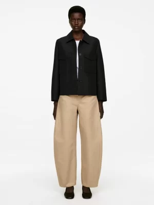 Pantalons-ARKET Pantalon jambes barrel Beige