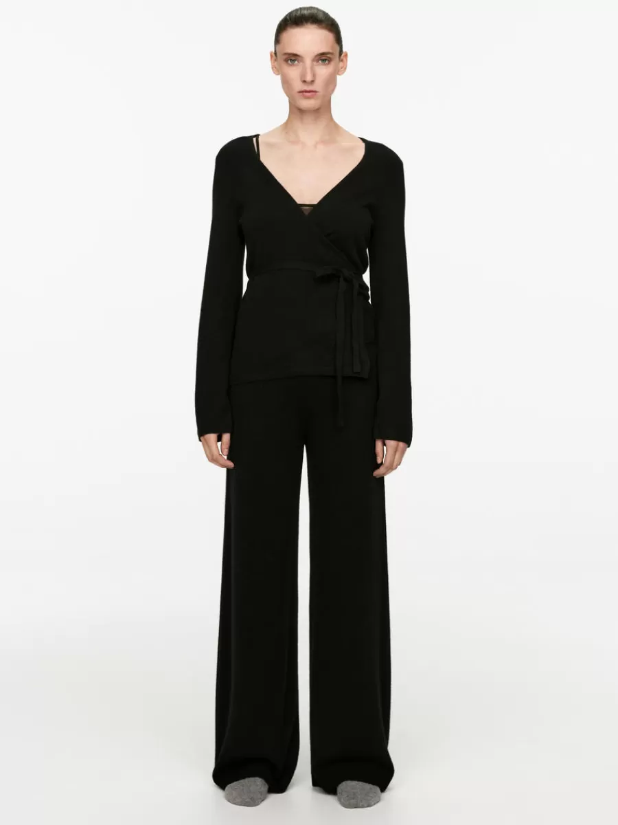 Tenues Décontractées | Mailles Et Cardigans-ARKET Pantalon large en cachemire et laine Noir