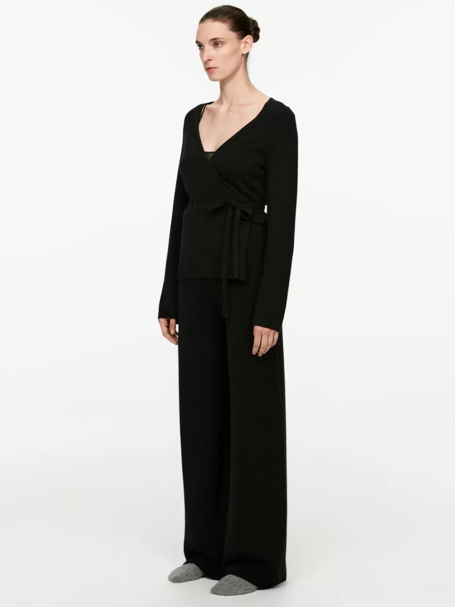Tenues Décontractées | Mailles Et Cardigans-ARKET Pantalon large en cachemire et laine Noir