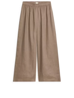 Maillots De Bain | Tenues Décontractées-ARKET Pantalon large en lin Taupe