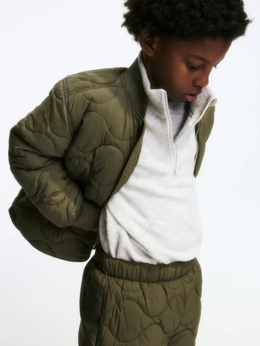 Pantalons | Manteaux Et Vestes-ARKET Pantalon matelassé Vert kaki