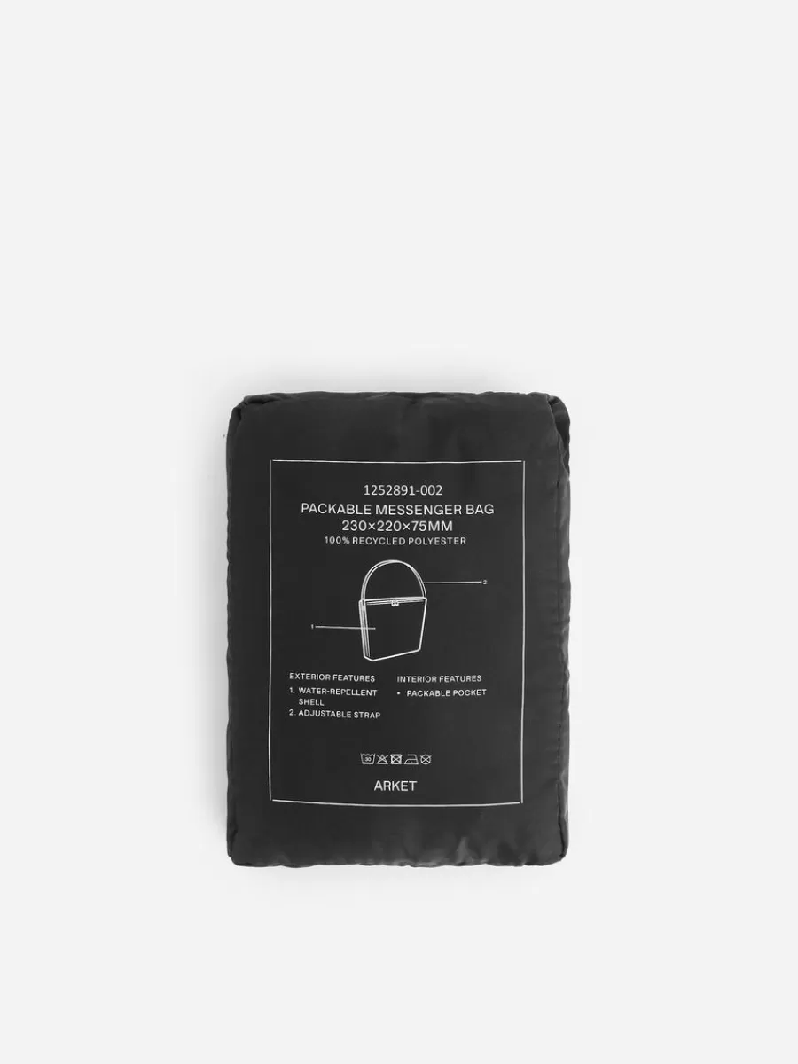 Sacs | Voyage-ARKET Petite sacoche pliable Noir
