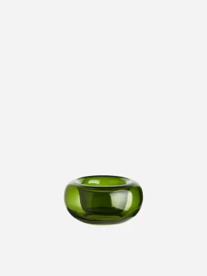 Bougeoirs-ARKET Photophore en verre Vert