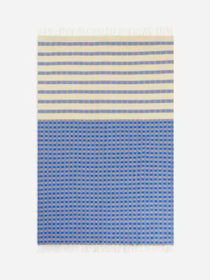 Tous Les Textiles | Plaids-ARKET Plaid en laine Klippan Bleu/Beige