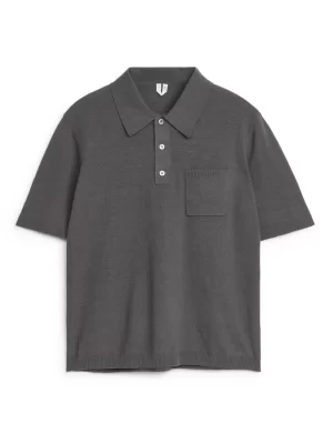 Polos | Maille-ARKET Polo à manches courtes Gris foncé