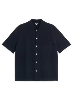 Chemises | Maille-ARKET Polo boutonné Bleu foncé