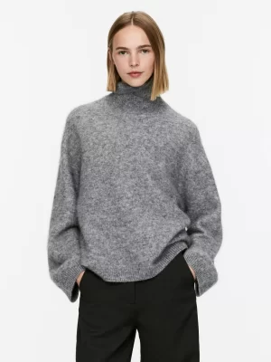 Mailles Et Cardigans-ARKET Pull à col roulé gris