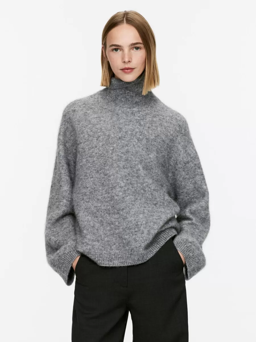 Mailles Et Cardigans-ARKET Pull à col roulé gris