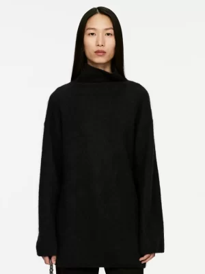 Mailles Et Cardigans-ARKET Pull col cheminée en mélange de laine et d'alpaga Noir