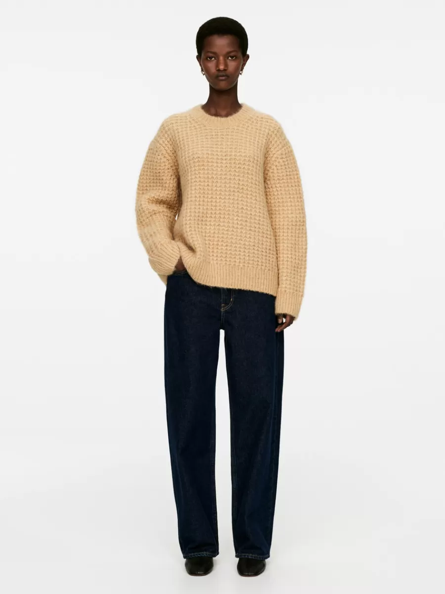 Mailles Et Cardigans-ARKET Pull décontracté en laine et alpaga Beige