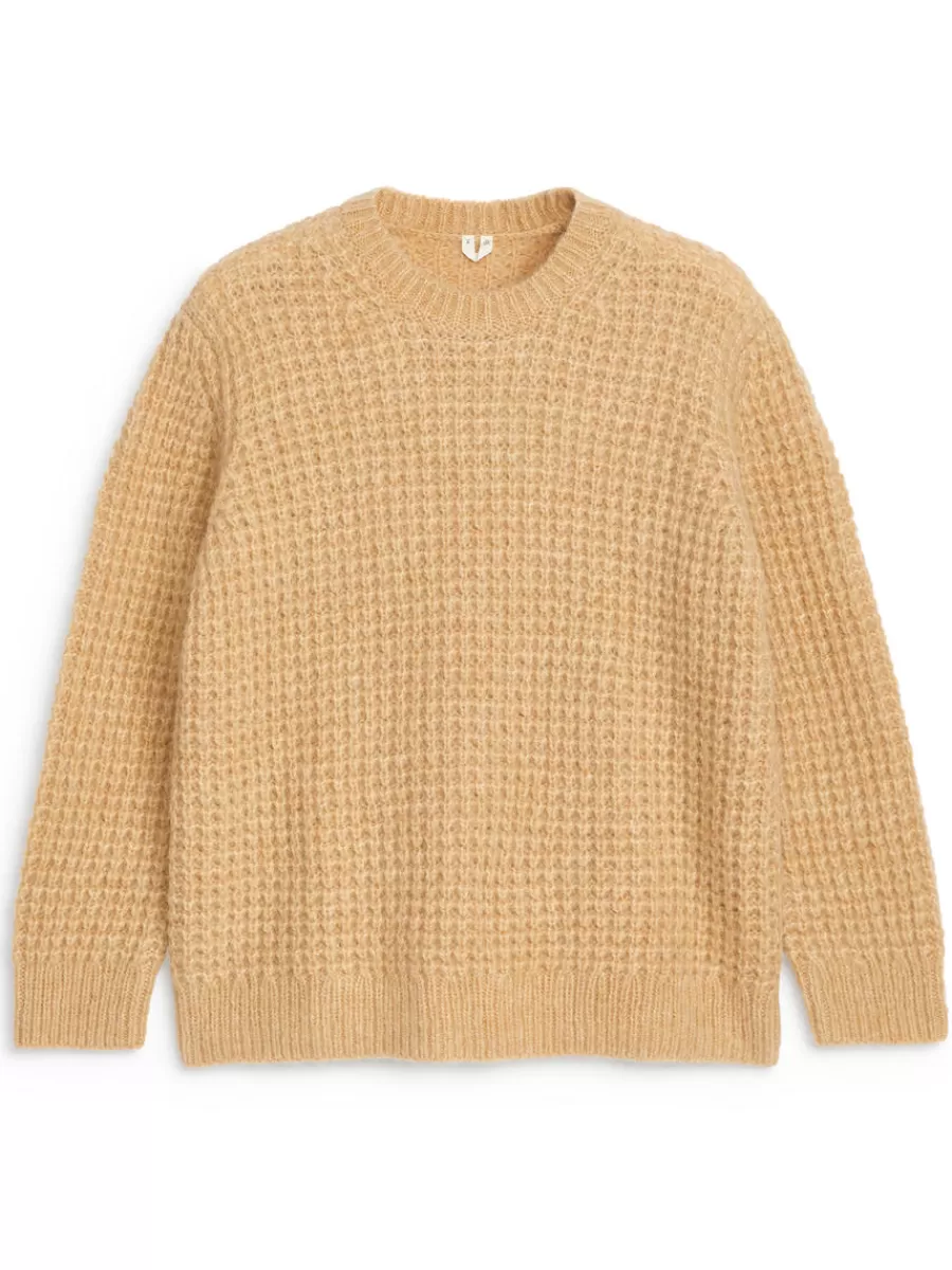 Mailles Et Cardigans-ARKET Pull décontracté en laine et alpaga Beige