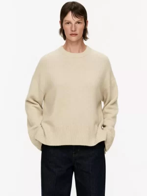 Mailles Et Cardigans-ARKET Pull décontracté en laine et cachemire Beige