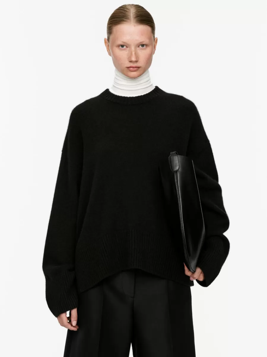Mailles Et Cardigans-ARKET Pull décontracté en laine et cachemire Noir