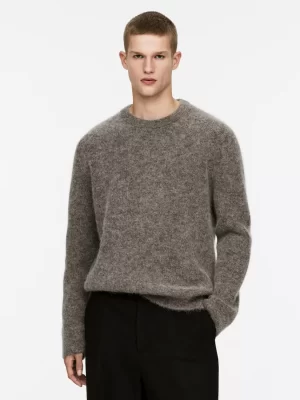 Maille-ARKET Pull en alpaga mélangé Taupe foncé