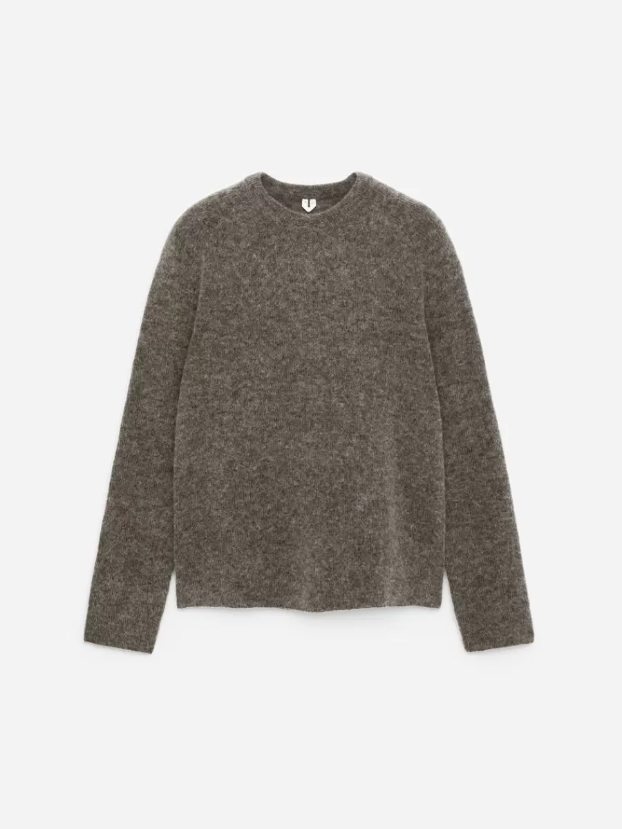 Maille-ARKET Pull en alpaga mélangé Taupe foncé