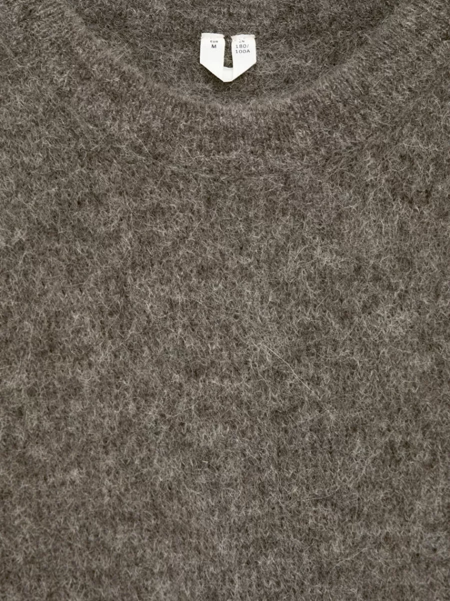 Maille-ARKET Pull en alpaga mélangé Taupe foncé