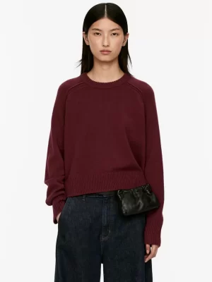 Mailles Et Cardigans-ARKET Pull en laine Rouge foncé