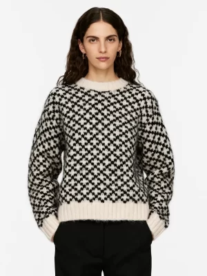 Mailles Et Cardigans-ARKET Pull en laine d'alpaga Noir/Beige