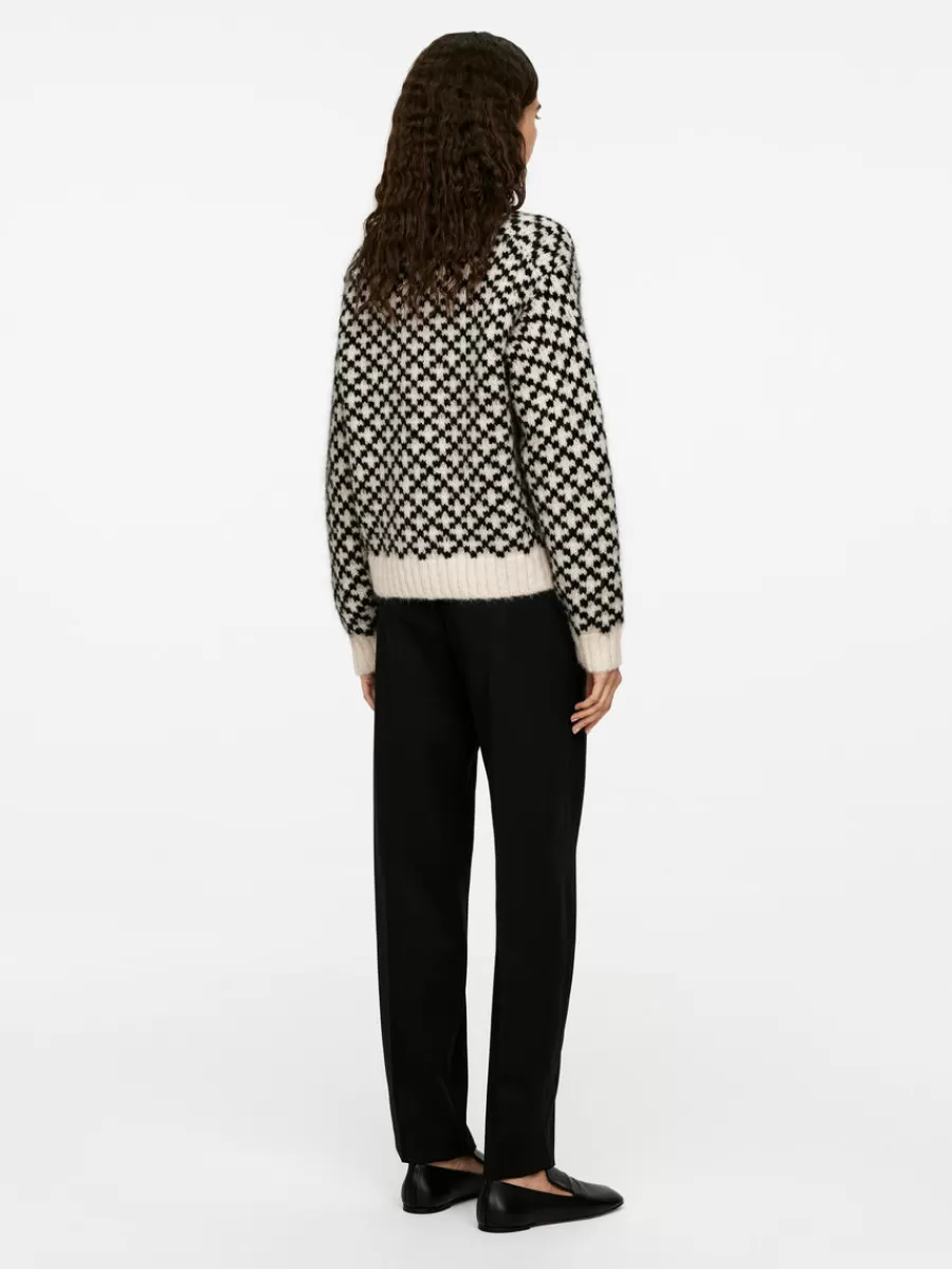 Mailles Et Cardigans-ARKET Pull en laine d'alpaga Noir/Beige