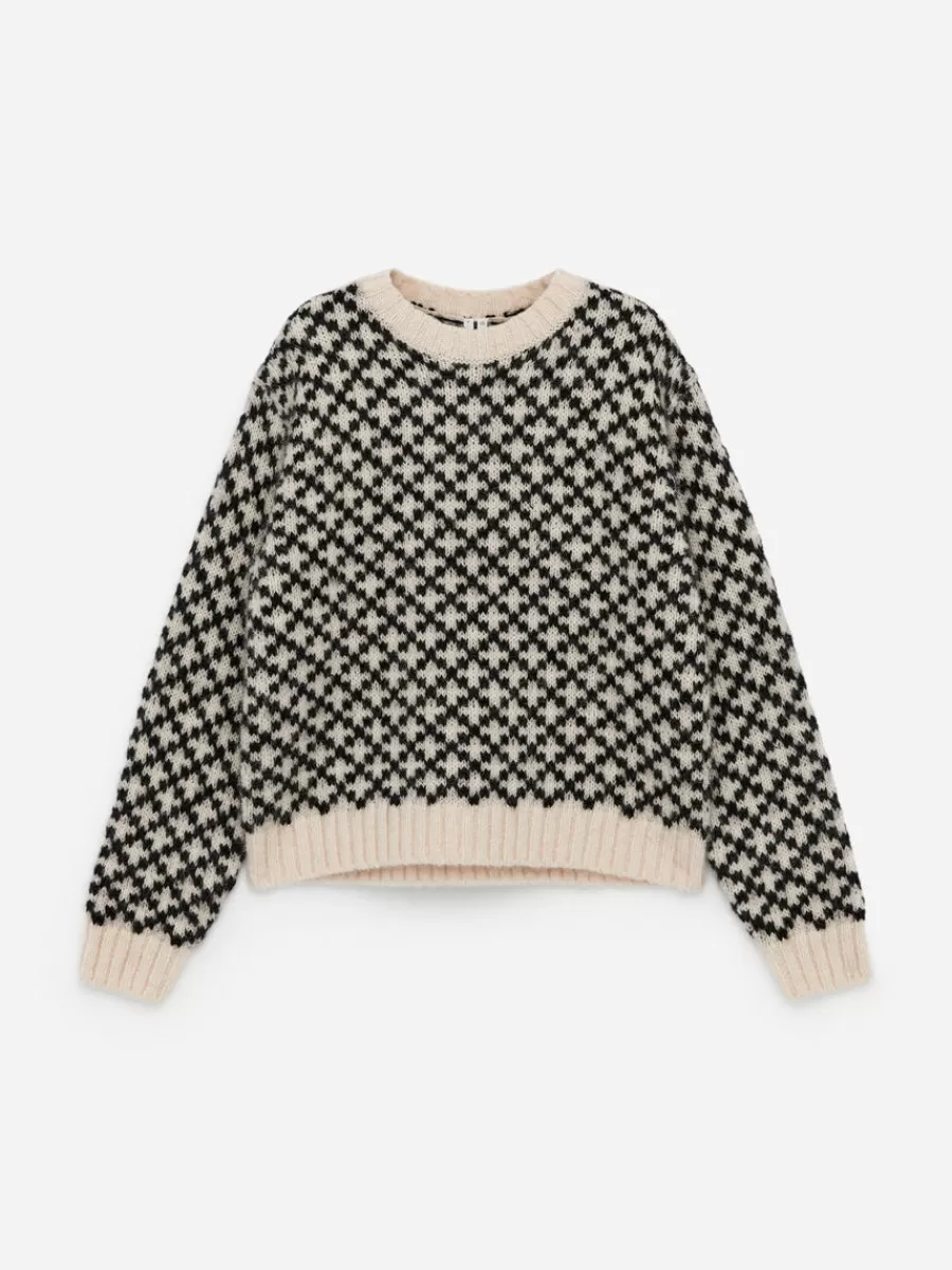 Mailles Et Cardigans-ARKET Pull en laine d'alpaga Noir/Beige