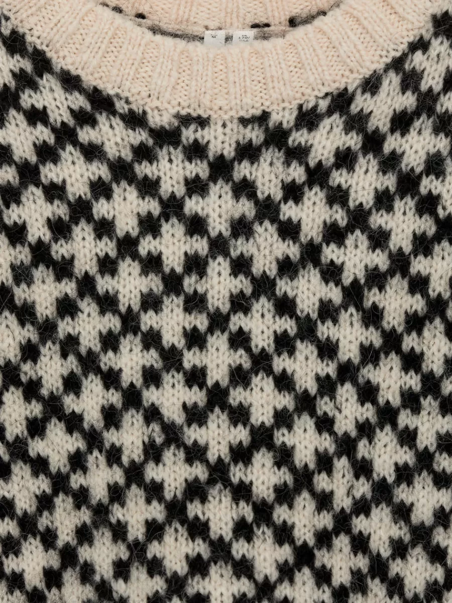 Mailles Et Cardigans-ARKET Pull en laine d'alpaga Noir/Beige
