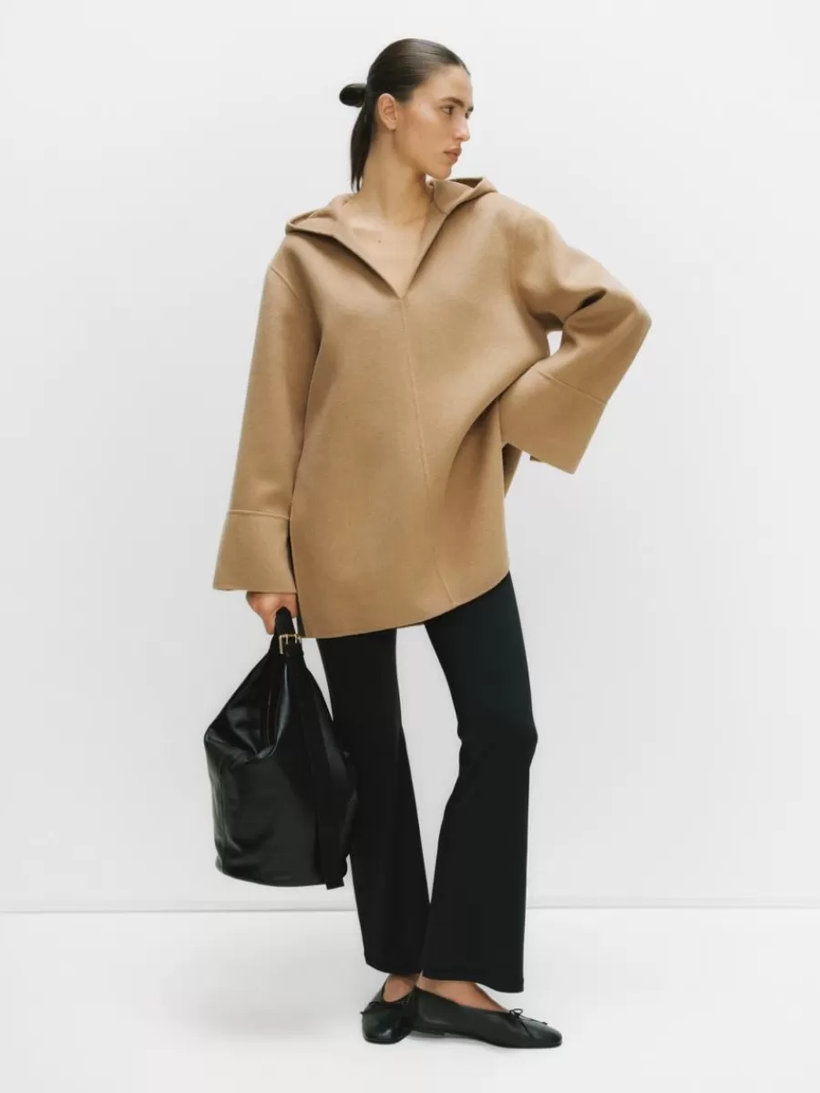 Chemises Et Chemisiers | Mailles Et Cardigans-ARKET Pull en laine doublée mélangée Camel