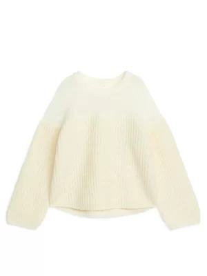 Mailles Et Cardigans-ARKET Pull en laine et alpaga Blanc cassé