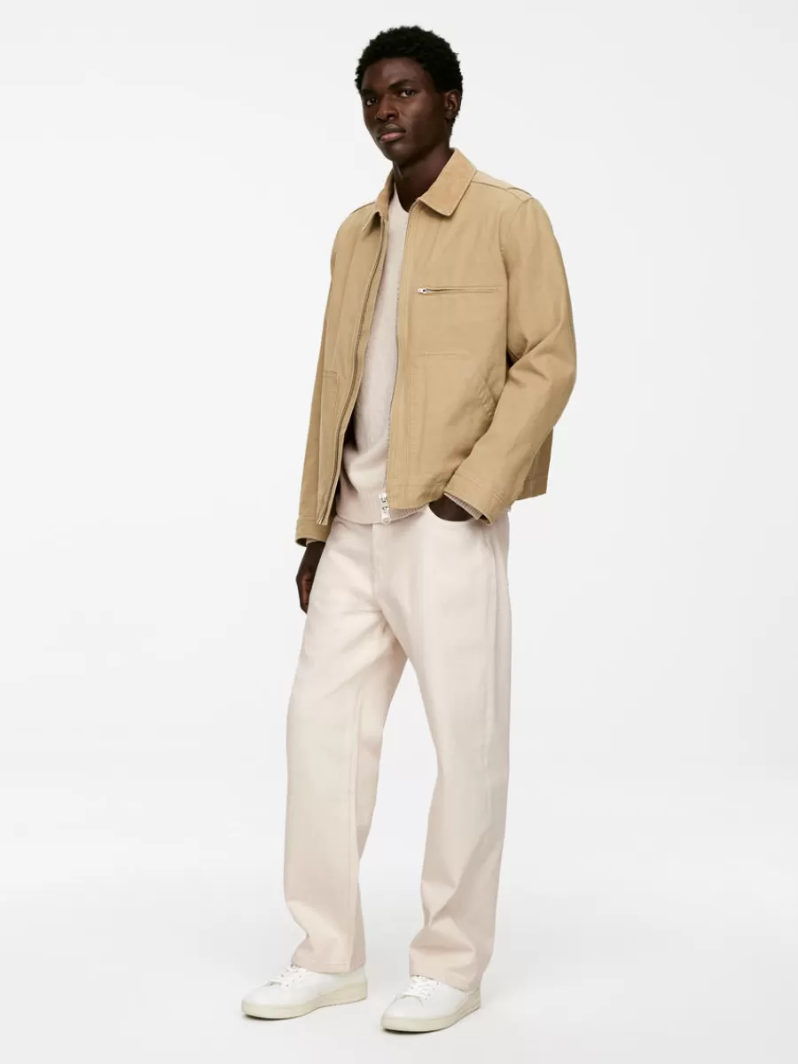 Maille-ARKET Pull en laine et coton Blanc cassé