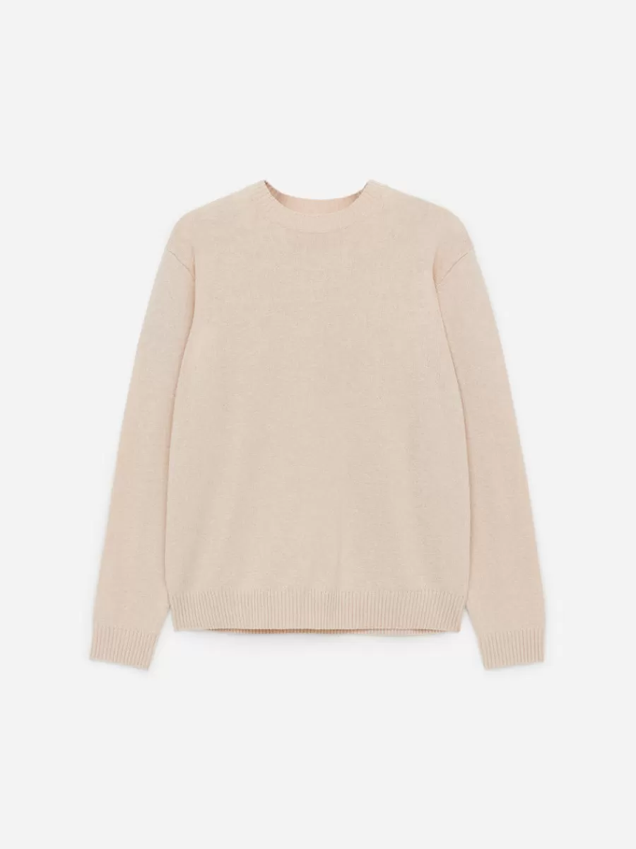 Maille-ARKET Pull en laine et coton Blanc cassé
