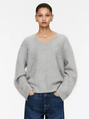 Mailles Et Cardigans-ARKET Pull en laine et mohair gris